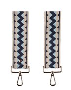 Blue Pom Pom Fabric Straps