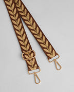Brown Pom Pom Fabric Straps