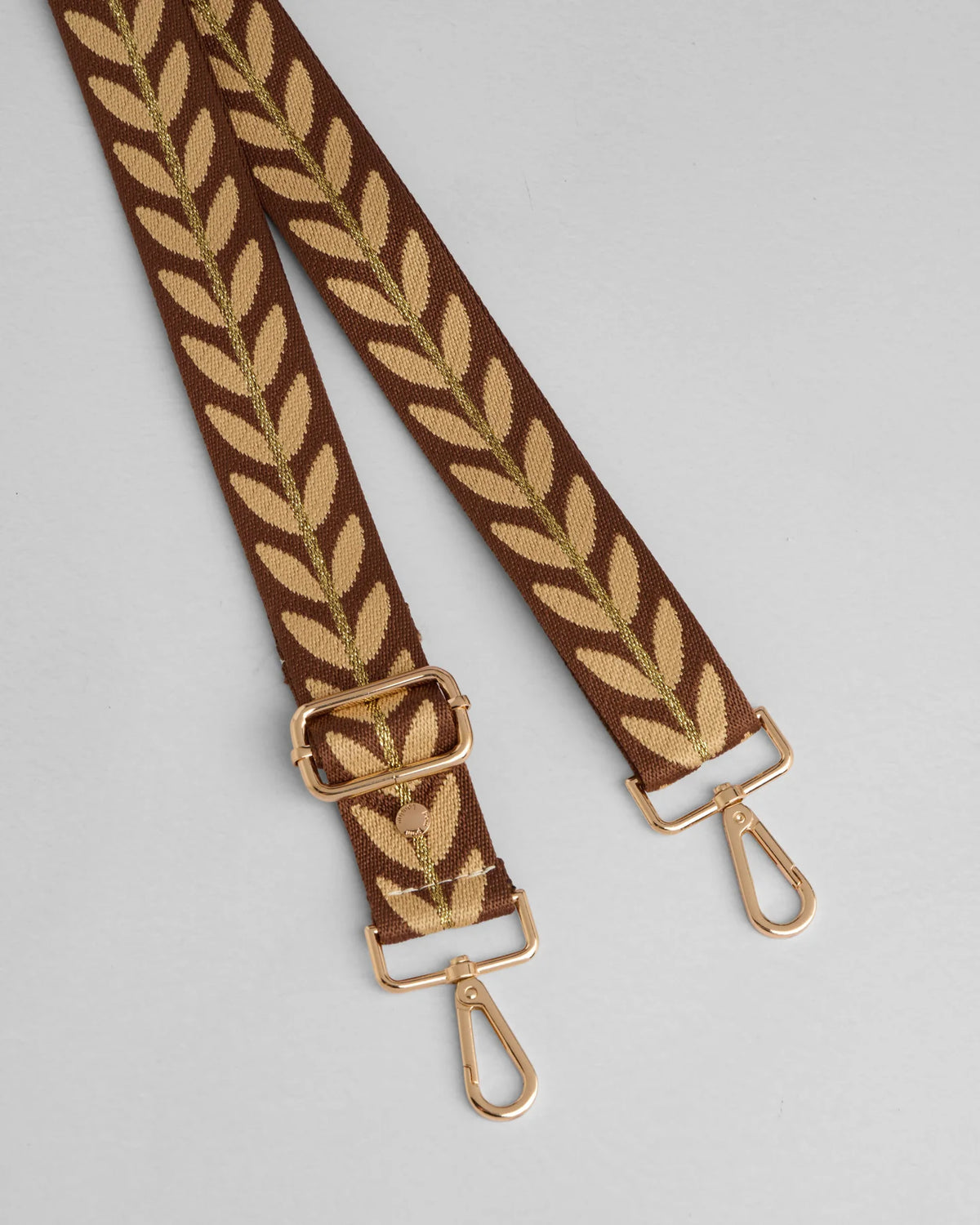 Brown Pom Pom Fabric Straps