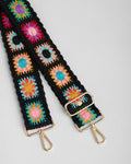 Black Pom Pom Fabric Straps