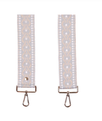 Neutral Pom Pom Fabric Straps