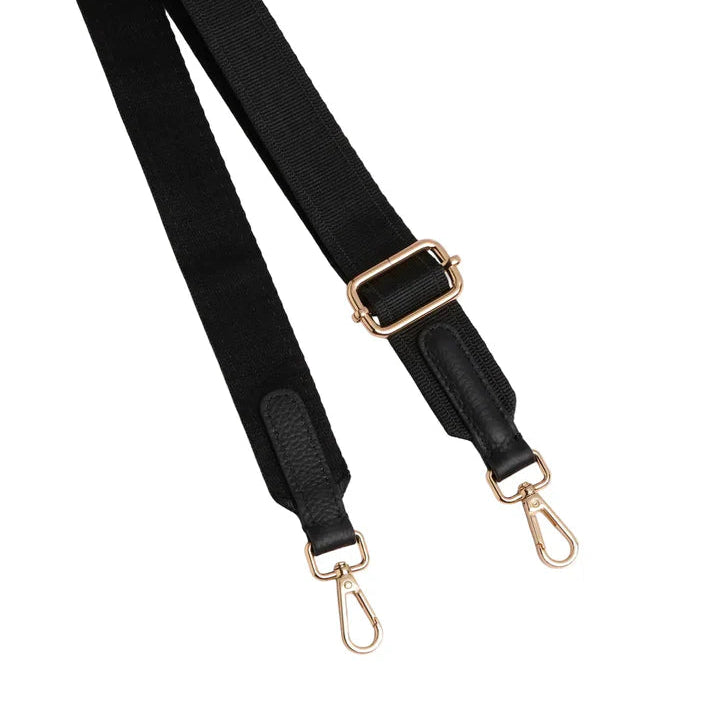 Black Pom Pom Fabric Straps