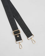 Black Pom Pom Fabric Straps
