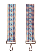 Blue Pom Pom Fabric Straps