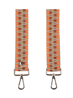 Orange Pom Pom Fabric Straps