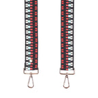 Red Pom Pom Fabric Straps