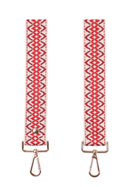 Red Pom Pom Fabric Straps