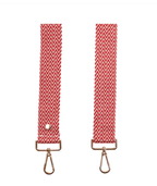 Red Pom Pom Fabric Straps