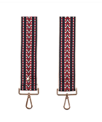 Red Pom Pom Fabric Straps