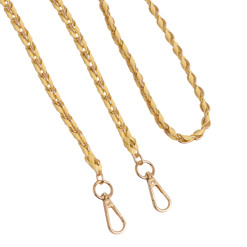 Pom Pom Chain Weave Strap