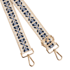 Blue Pom Pom Fabric Straps