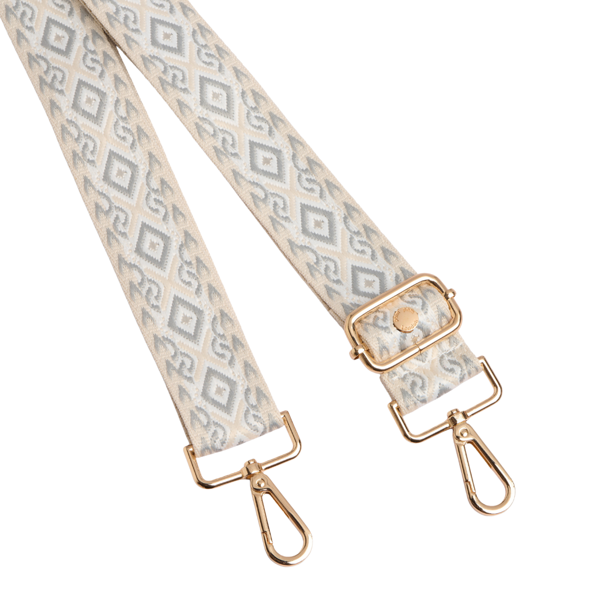 Neutral Pom Pom Fabric Straps