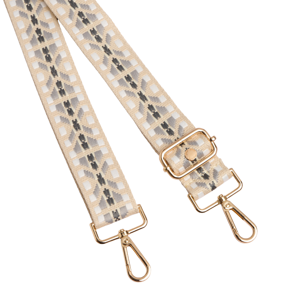 Neutral Pom Pom Fabric Straps