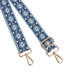 Blue Pom Pom Fabric Straps