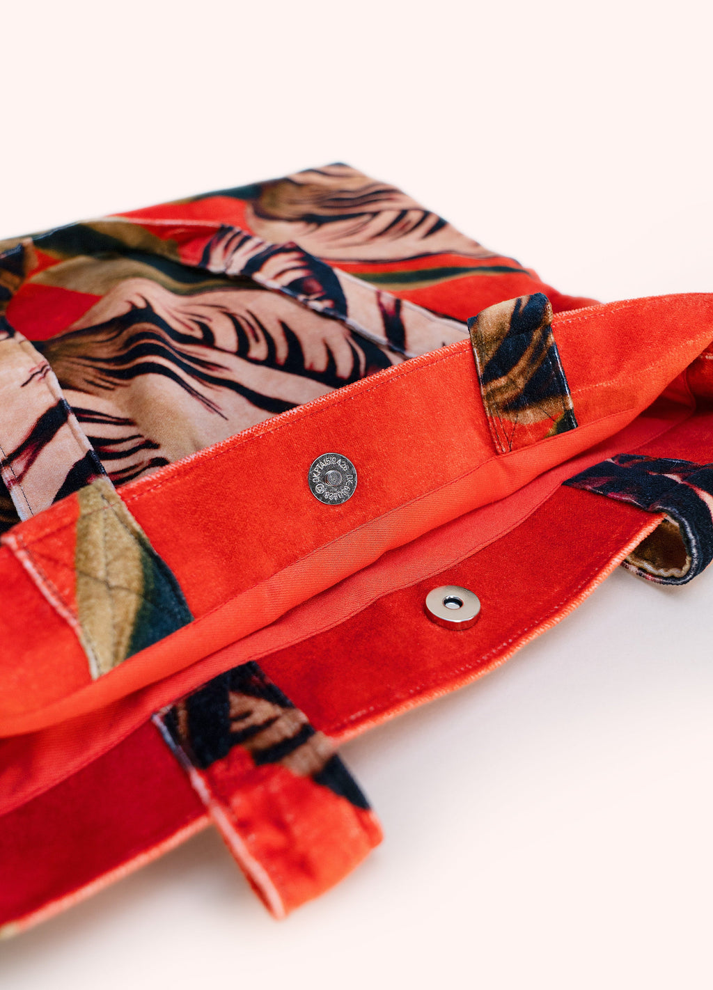 Powder Tulip Velvet Tote Bag