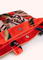 Powder Tulip Velvet Tote Bag