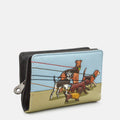 Wallet with dog design on a white background