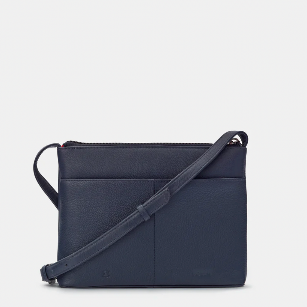 Navy Crossbody bag with Jane Ausitn applique books