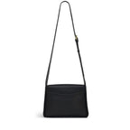 Radley Westwell Lane Medium Flapover Crossbody Bag in Black - rear view showing leather texture and structured shape