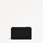 Black wallet on a white background