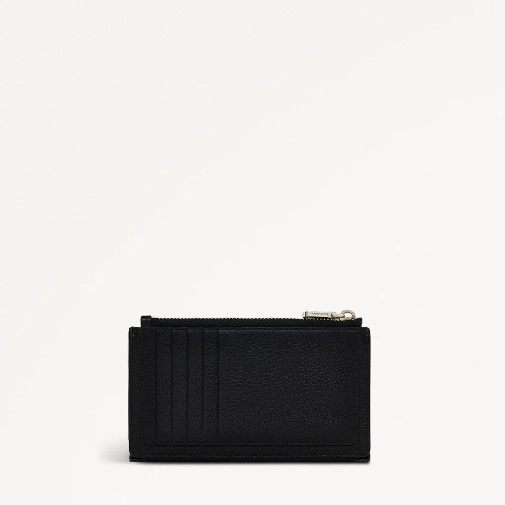 Black wallet on a white background