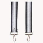 Silver and Pewter Pom Pom Fabric Straps