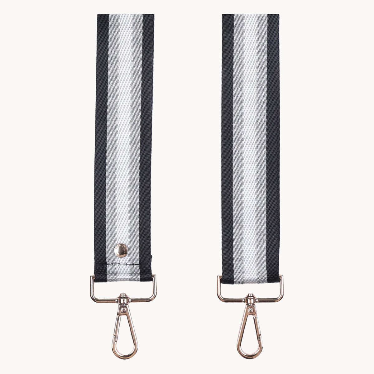 Silver and Pewter Pom Pom Fabric Straps