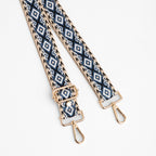 Blue Pom Pom Fabric Straps